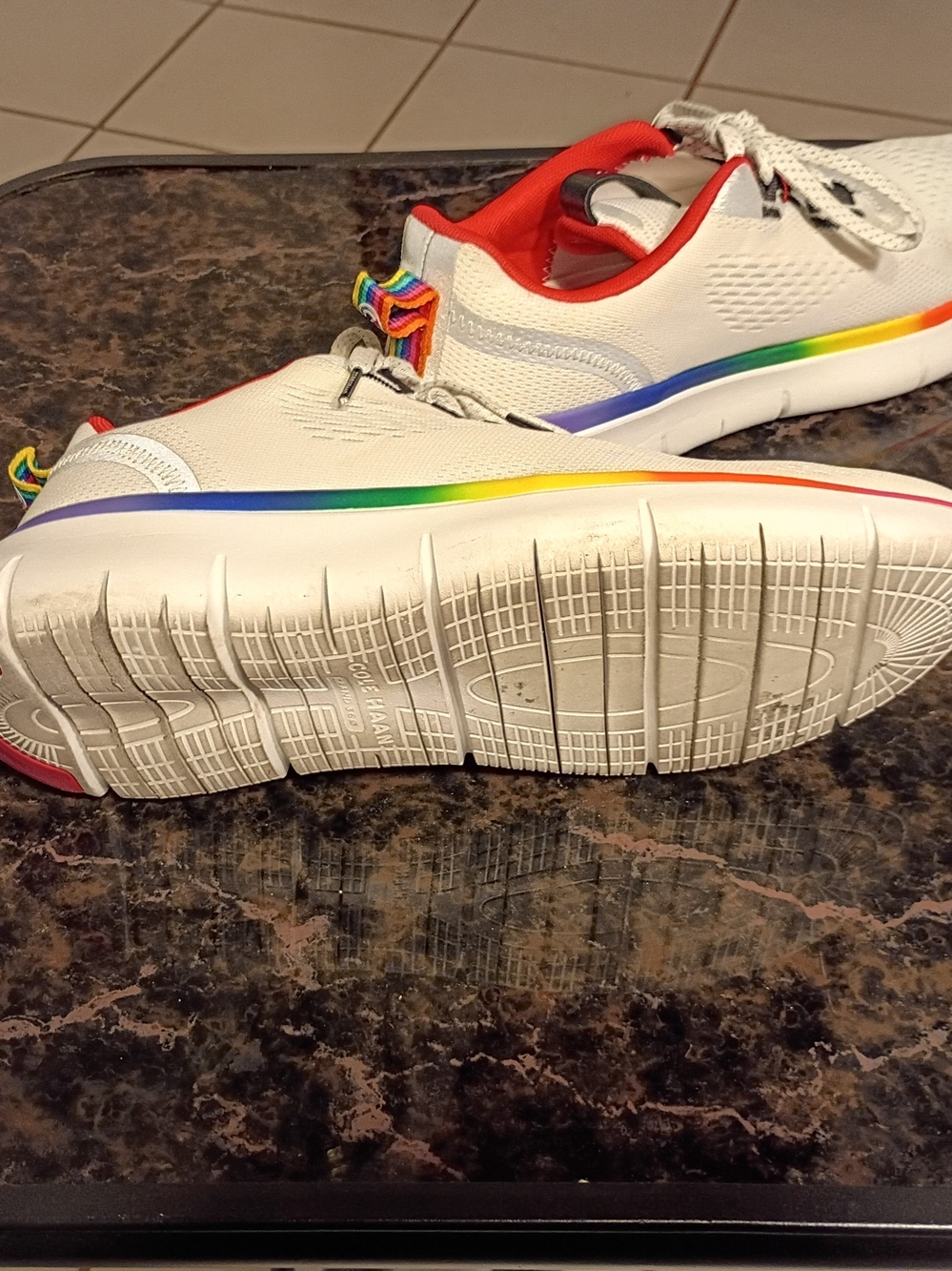 Cole Haan Zerogrand Women Lightweight Sneakers with Rainbow Accent - Size 9